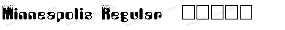 Minneapolis Regular字体转换